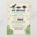 Recherche de partie de dinosaure invitations D'anniversaire