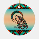 Recherche de loup ornements Loup et lune