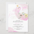 Recherche de swan baby shower invitations Princesse