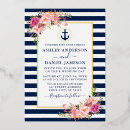 Recherche de bateau mariage invitations Bleu marine