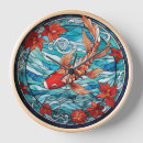 Recherche de vitrail horloges Fleurs