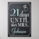 Recherche de compte rebours posters Nuptiale