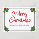 Recherche de houx cartes postales Rouge
