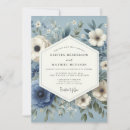 Recherche de bleu sérénité invitations Élégant