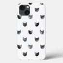 Recherche de chat noir et blanc iphone coques Girly