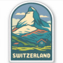 Recherche de souvenir suisse autocollants Alpes suisses