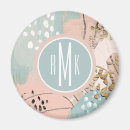 Recherche de feuille métallique magnets Monogramme