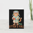 Recherche de rétro chat vœux cartes Fête