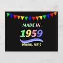 Recherche de 1959 anniversaire cartes Année de naissance