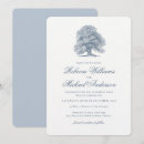 Recherche de moderne vintage mariage invitations Bleu poussiéreux