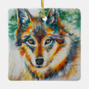 Recherche de loup ornements D'arbre