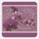 Recherche de orchidée violette autocollants Floral