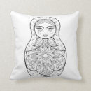 Recherche de russe coussins Matryoshka