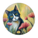 Recherche de chat noir et blanc planches à découper Chaton