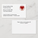 Recherche de infirmière privée cartes visite Médical