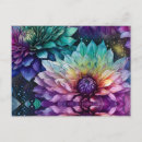 Recherche de fleur dahlia cartes postales Jaune