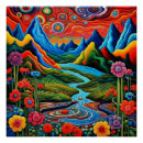 Recherche de paysage psychédélique posters Nature