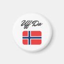 Recherche de drapeau norvège magnets Rouge