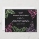 Recherche de butterfly 16ans anniversaire invitations Rose