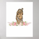 Recherche de empreinte de léopard rose posters Floral