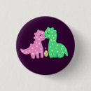 Recherche de dinosaure mignon badges Rose