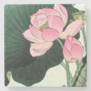 Recherche de fleur lotus de dessous de verres Vintage