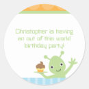 Recherche de alien mignon autocollants Bleu