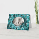 Recherche de bouquet et un chat vœux cartes Bouquet de fleurs