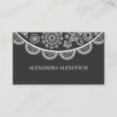 Recherche de noirs dentelle cartes visite Girly