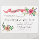 Recherche de moderne horizontales 16x22 invitations Fleurs