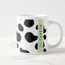 Recherche de taches de vache tasses Vache noire et blanche