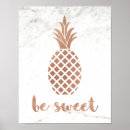 Recherche de ananas rose posters Moderne