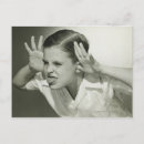 Recherche de tête humaine cartes postales Noir et blanc