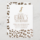 Recherche de ęr de safari anniversaire invitations Girafe