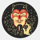 Recherche de vintage halloween autocollants Diable