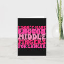 Recherche de doigt moyen vœux cartes Soutien du cancer