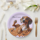 Recherche de dachshund paper assiettes Chien