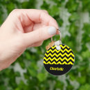 Recherche de rayure jaune porteclés Monogramme