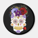 Recherche de crâne de sucre magnets Halloween