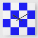 Recherche de bleu blanc horloges Carré