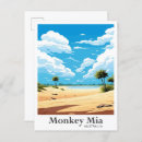 Recherche de peinture de singe cartes postales Vintage