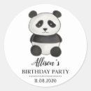 Recherche de panda noir et blanc autocollants Anniversaire