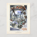 Recherche de rétro futuriste cartes postales Fi sci