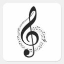 Recherche de clé autocollants Musique