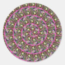 Recherche de motif en spirale autocollants Abstrait