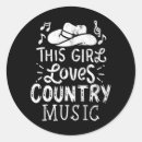 Recherche de musique country autocollants Musicien