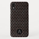 Recherche de motif géométrique rose iphone coques Monogrammé