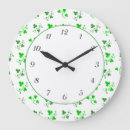 Recherche de shamrock horloges Motif