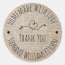 Recherche de burlap autocollants Merci