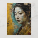 Recherche de femme japonaise cartes postales Fleurs